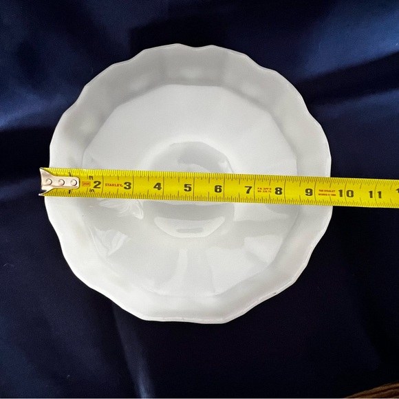 Vintage Footed Milk Glass Bowl - Picture 7 of 11
